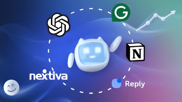AI chatbot with various app logos